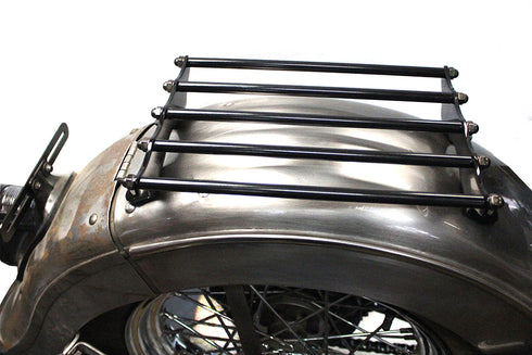 V-Twin Wyatt Gatling Vintage Black Luggage Rack - 49-0832
