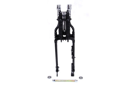 Wyatt Gatling FLSTS Complete Offset Spring Fork Assembly Black - 49-0839
