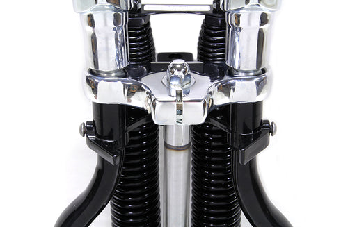 Wyatt Gatling FLSTS Complete Offset Spring Fork Assembly Black - 49-0839