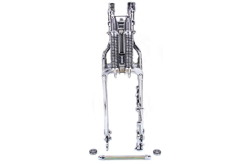 Wyatt Gatling FLSTS Complete Inline Spring Fork Assembly Chrome - 49-0843