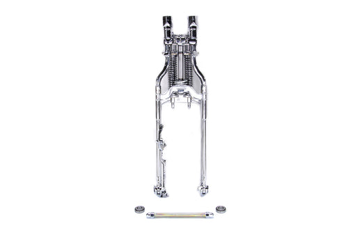 Wyatt Gatling FLSTS Complete Inline Spring Fork Assembly Chrome - 49-0843