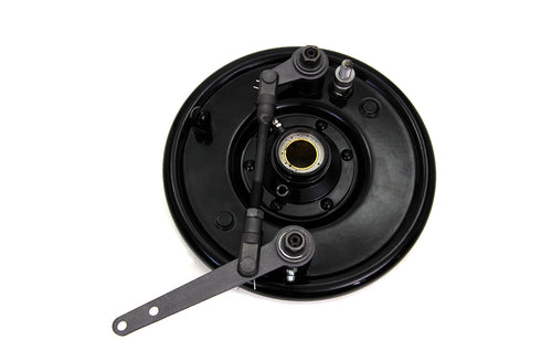V-Twin Dual Cam Brake Backing Plate Assembly Black - 49-0853