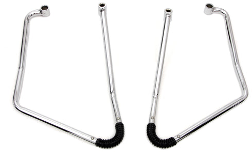 V-Twin Chrome Adjustable Saddlebag Support Kit - 49-0889