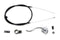 V-Twin Chrome Brake Handle Cable Kit - 49-0894