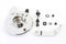 V-Twin 45 inch Rear Brake Backing Plate Kit Chrome - 49-0903