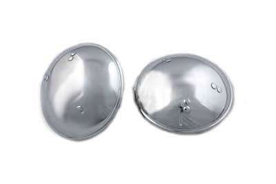 V-Twin Hub Caps Set Raw - 49-0916