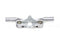 V-Twin Spring Fork Offset Top Tree with Ears Satin Nickel Finish - 49-0955