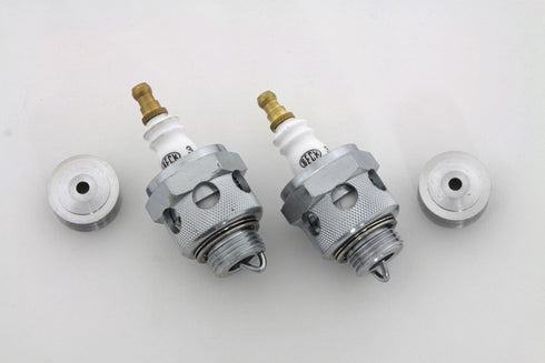 V-Twin 18mm Beck Spark Plugs with Cool Fin Set - 49-0982