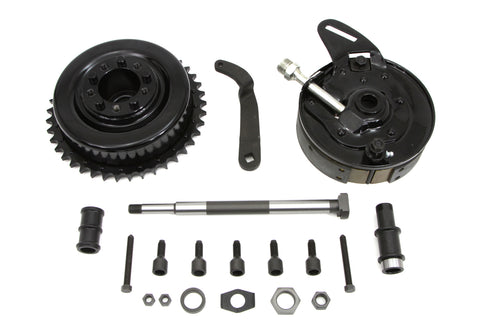 Motorshop 45 Rear Brake Backing Plate Assembly - 49-1158