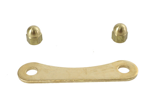 V-Twin Spring Fork Bridge Top Plate Rod Support Brass - 49-1170