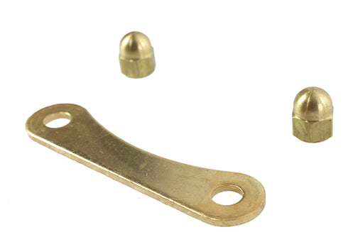 V-Twin Spring Fork Bridge Top Plate Rod Support Brass - 49-1170