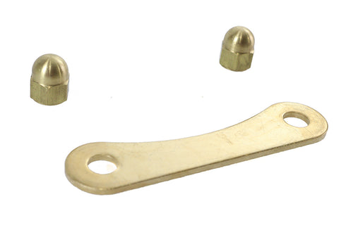 V-Twin Spring Fork Bridge Top Plate Rod Support Brass - 49-1170
