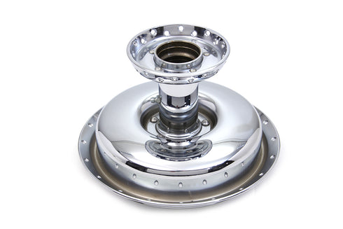 V-Twin Front Wheel Hub and Brake Drum Chrome - 49-1277