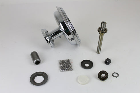 V-Twin 45 inch W Front Wheel Hub Assembly Chrome - 49-1288