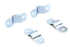 V-Twin Windshield Strap Set Zinc - 49-1331