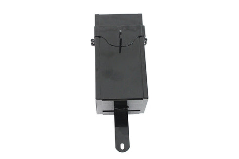 V-Twin Black Powder Coated Battery Box - 49-1333