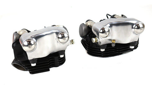 Motortechnic 1936 EL Knucklehead Cylinder Head Set Black - 49-1353