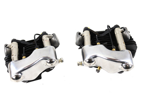 Motortechnic 1936 EL Knucklehead Cylinder Head Set Black - 49-1353