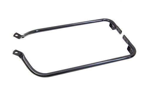 V-Twin Lower Saddlebag Guard Set Black - 49-1436