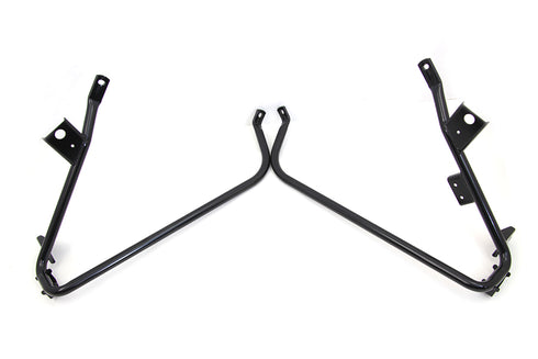 V-Twin Saddlebag Guard Set Black - 49-1437