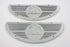 V-Twin Chrome World's Fair 1940 Footboard Mats - 49-1647