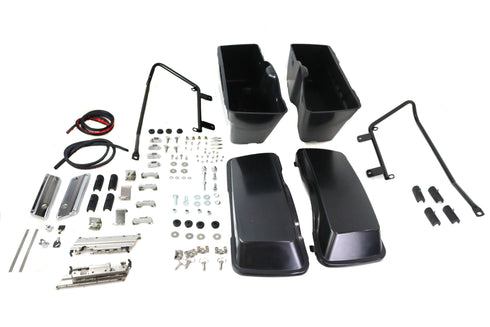 V-Twin Softail Saddlebag Kit Black - 49-1771