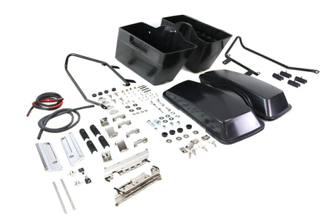 V-Twin Softail Saddlebag Kit Black - 49-1771