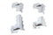 V-Twin Knucklehead Rocker Tin Set Chrome - 49-1796