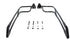 V-Twin Black Saddlebag Rail Set - 49-1874