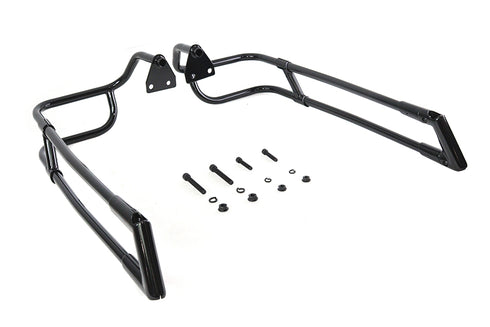 V-Twin Black Saddlebag Rail Set - 49-1874