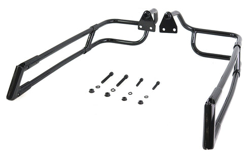 V-Twin Black Saddlebag Rail Set - 49-1874