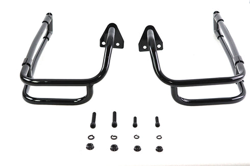 V-Twin Black Saddlebag Rail Set - 49-1874