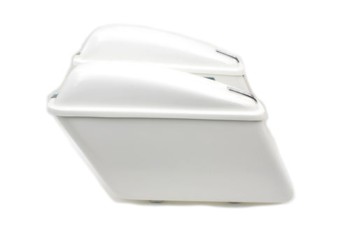 V-Twin Replica White Saddlebag Set - 49-2050