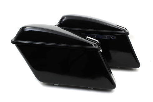 V-Twin Replica Saddlebag Set Black - 49-2051