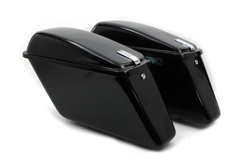 V-Twin Replica Saddlebag Set Black - 49-2051