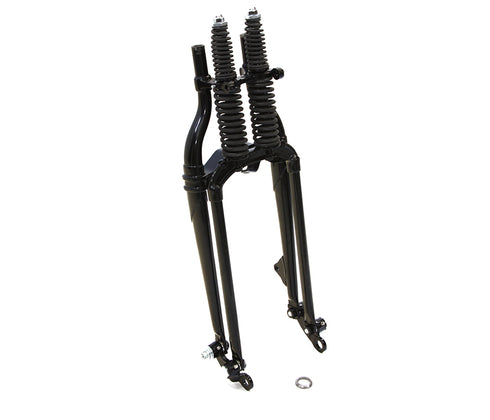 V-Twin Black 18 inch Offset Spring Fork Assembly - 49-2407