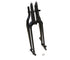 V-Twin Black 18 inch Offset Spring Fork Assembly - 49-2407