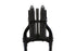 V-Twin Black 18 inch Offset Spring Fork Assembly - 49-2407