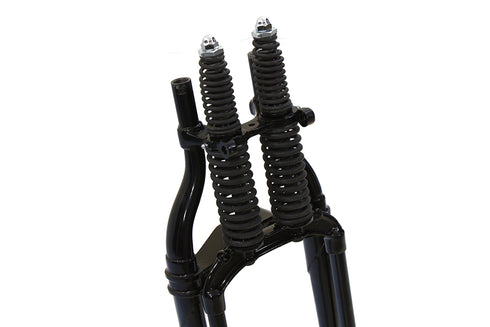 V-Twin Black 18 inch Offset Spring Fork Assembly - 49-2407