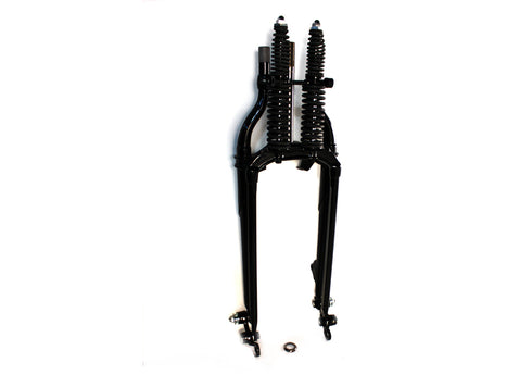 V-Twin 20 inch Inline Spring Fork Assembly Black +2 inch - 49-2408