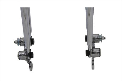 V-Twin 18 inch Offset Spring Fork Assembly Chrome - 49-2412