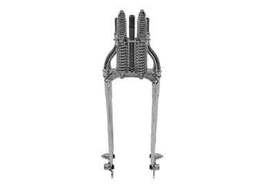 V-Twin 22 inch Inline Spring Fork Chrome +4 inch - 49-2417