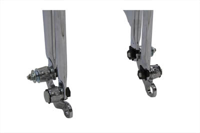 V-Twin 22 inch Inline Spring Fork Chrome +4 inch - 49-2417