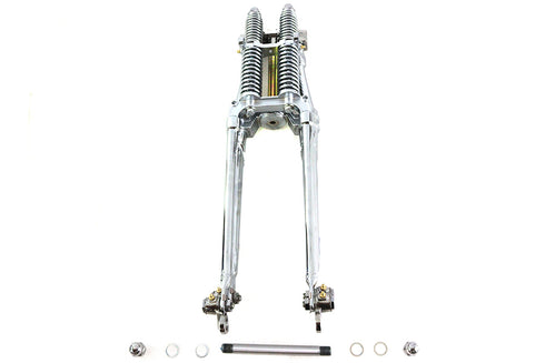 V-Twin Factory Sample 28 inch Tedd Narrow Spring Fork Assembly Chro - 49-2463