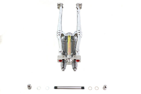 V-Twin Factory Sample 28 inch Tedd Narrow Spring Fork Assembly Chro - 49-2463