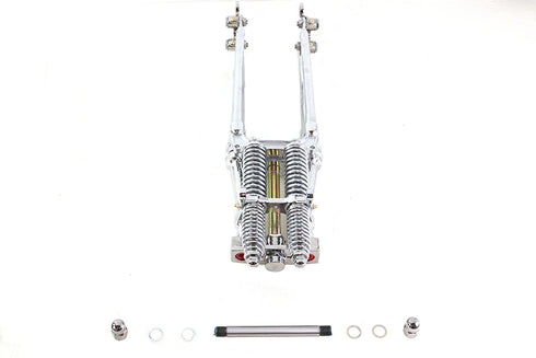 V-Twin Factory Sample 28 inch Tedd Narrow Spring Fork Assembly Chro - 49-2463