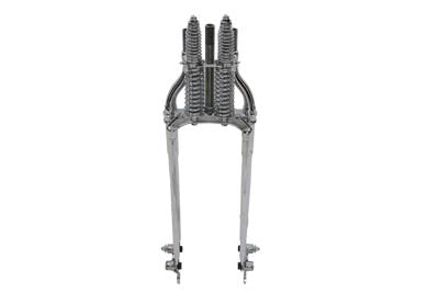 V-Twin Factory Sample 22 inch Inline Spring Fork Chrome +4 inch - 49-2464
