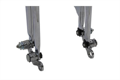 V-Twin Factory Sample 22 inch Inline Spring Fork Chrome +4 inch - 49-2464
