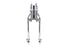 V-Twin Factory Sample 18 inch Inline Spring Fork Assembly Chrome - 49-2465