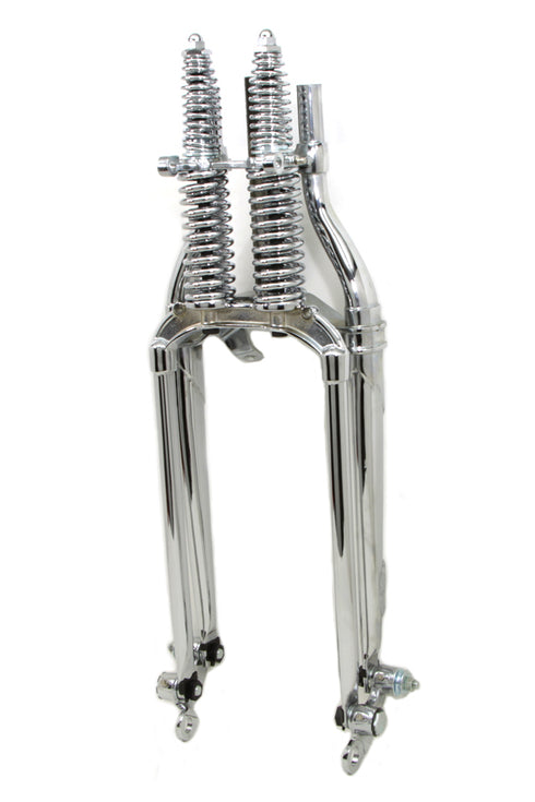V-Twin Factory Sample 18 inch Inline Spring Fork Assembly Chrome - 49-2465